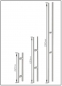 Preview: Edelstahl Griffstange 600 mm Rund