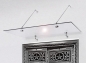 Preview: Echtglas Vordach mit Edelstahl Punkthalte-System 150 x 90 cm