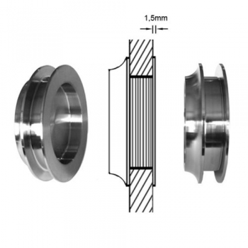 Preview: SlimLine Schiebetür System mit Soft-Stopper 410 cm