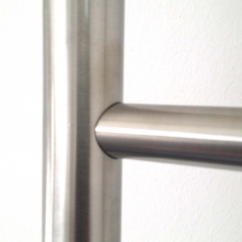 Preview: Edelstahl Bibliotheksleiter Rund